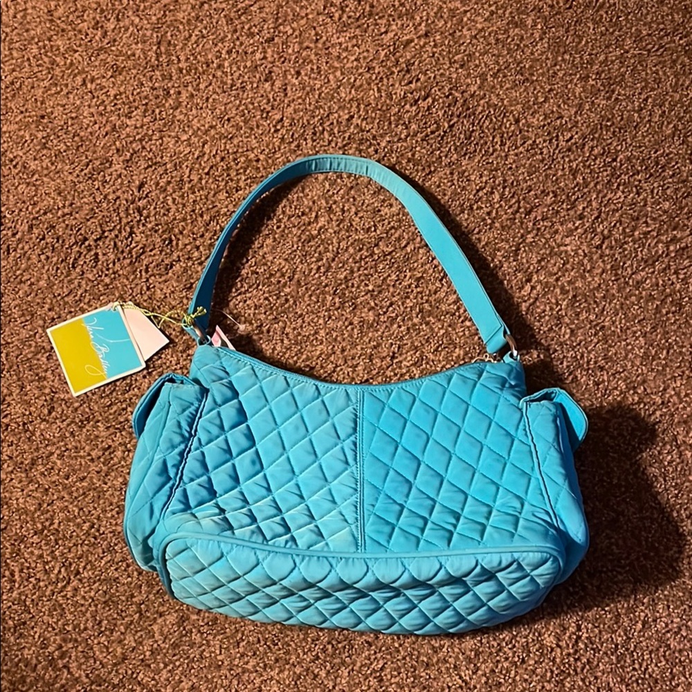 Vera Bradley Quilted teal Shoulder Bag
